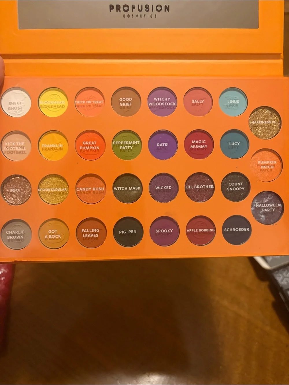 Profusion Cosmetics Orange & Multicolor 31-Shade Eyeshadow Palette